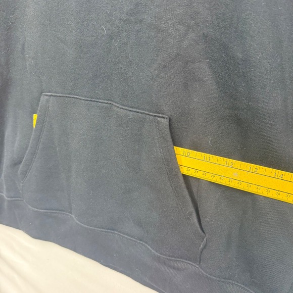 Wild Fable Black Hoodie Disco Ball Star Print Pullover Size M Y2K Rhinestone 70s - Picture 11 of 16